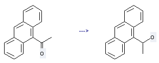 9-Anthracenemethanol, a-methyl- can be prepared by 1-[9]anthryl-ethanone at the ambient temperature